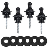 Guitar Straps Lock Set,4Pcs Guitar Strap Locks Guitar Strap Button Locks with Easy Remove Screw Release Straplocks