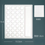 Oval/Square/Wave Palette High Quality Imitation Ceramic Material Watercolor Palette Variety of Styles Smooth and Durable Edges