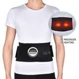 Infrared Heating Therapy Waist Vibration Massager Low Back Belt Pain Relief Spine Lumbar Back Belt Brace Support Massager