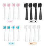 Replacement toothbrush head, Soft hair brush head, Detachable toothbrush head