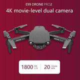 E99 Pro2 RC Mini Drone 4K 1080P 720P Dual Camera WIFI FPV Aerial Photography Helicopter Foldable Quadcopter Dron Toys