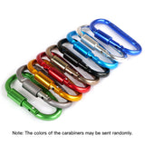 9 Pack Aluminum Alloy D-ring Locking Carabiner Clip Hanging Buckle Keychain for Outdoor Camping Hiking