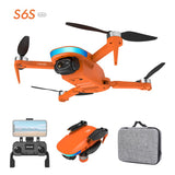 S6S Mini GPS 5G Wifi Drone 4K Professinal Dual HD EIS Camera Light Flow Brushless Folding Quadcopter RC Helicopter Toys