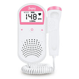 Portable LCD Fetal Doppler Ultrasonic Baby Monitor Home Pregnancy Baby Heartbeat Detector Digital Portable Radiation Free