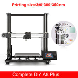 Anet A8 Plus 3D Printer Kit With High Precision Exturder And Hotend Reprap with PLA 10m Filaments 3D Drucker