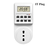 TM03 Digital Timer Switch Socket 24 Hour Cyclic Kitchen Timer Outlet Programmable Timing Socket EU UK AU US BR FR IT TH Plug