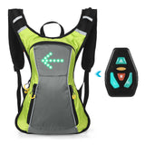 LED Turn Signal Backpack IPX5 Waterproof Reflective Backpack USB Rechargeable Safety Light Bag Wireless RC Bicycle Bag Cycling