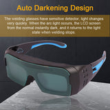 Solar Power Auto Darkening Welding Glasses Safety Protective Welders Glasses Argon Arc Welding Electric Welding Glasses
