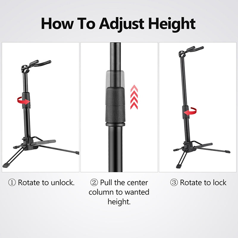 Foldable Digital Wind Instrument Stand Adjustable Metal Aerophone Hold ...