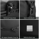 SAHOO 20L Waterproof Cycling Trunk Bag Bicycle Rear Rack Bag Bike Pannier Bag Travel Bag Large Capacity Saddle Bag for Bicycle