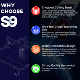 Sculpfun S9 Laser Engraver Module 90W CO2 Laser Head for Engraving Machine Laser Cutter Wood Acrylic Cutting Metal Engraving