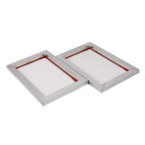 2Pcs A4 Screen Printing Aluminum Frame Stretched 120T Silk Screen Polyester Screen for Printed Circuit Board