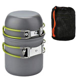 Ultralight Camping Cookware Portable Outdoor Camping Pot 1-2 People Picnic Barbecue Pot Single Picnic Cooking Pots Set