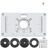 Multifunctional Aluminium Router Table Insert Plate Woodworking Benches Wood Router Trimmer Models Engraving Machine