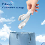 Portable 2400mAh Hanging Neck Fan Foldable Summer Air Cooling USB Rechargeable Bladeless Mute 3-speed Neckband Fans Outdoor