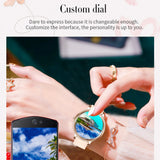 2021 MK20 Smart Watch Women 1.09 Inch Full Touch Screen Bluetooth 5.0 Heart Rate Blood Bressure Smartwatch For Android ios