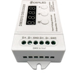 4CH Mini DMX 512 Decoder RGBW LED Light Strip Controller Console Use Decorated Lighting Home Lights Dimmer Driver DC9V-24V