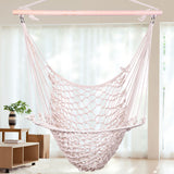 2pcs Nordic Cotton Rope Hammock Chair Indoor Outdoor Kids Swing Bed Garden Beach Single Hammock