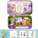 Box Theatre Dollhouse Furniture Miniature Toy DIY Miniatures Doll House Furnitures Casa Toys for Children Birthday Gift Q4
