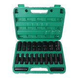 10PCS 1/2 Inch Electric Wrench Accessory Set Steel Sleeve Set Household Multifunctional Practical Sleeve Set with Storage Box