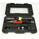 Self-Ignition 10-in-1 Gas Soldering Irons Cordless Welding Torch Kit Tool HS-1115K