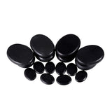 16pcs Spa Basaltic Energy Stones Cold And Hot Compress Comfortable Essential Oil Health Care Crude Massage Stones