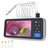 Otoscope With Light, 4.5Inch IPS Digital Video Otoscope, 3.9Mm Ear Camera With 6 Dimmable LED, Ear Wax Removal Camera