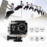 4K 30FPS 16MP Action Camera Full HD 1080P 60fps Waterproof Cam Wifi Camcorders 170D Mini 2.0" LCD Video Sport Camera 2020 New