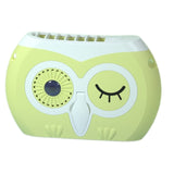 Cartoon Owl Fan for Outdoor Personal Necklace Fan Rechargeable Cordless Fan 3 Speeds
