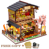 CUTEBEE DIY Dollhouse Wooden Doll Houses Miniature Dollhouse Kit Furniture  Casa Music Led Toys for Children Birthday Gift A68C