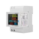 45Hz-65Hz Digital Din Rail Power Energy Meter Wattmeter AC 40-300V 100A Voltmeter Ammeter Monitor