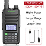 New Baofeng UV-13 PRO Walkie Talkie Long Range Transreceiver Dual Band With Type-C Charger Upgrade UV-10R Ham Two Way Radio