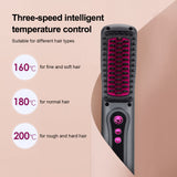 Electric hot comb straightener Hair Straightening Brush Multifunctional Negative Ion Hair Straightener Women Curly Hair Styling
