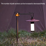 SUNDICK Folding Lantern Stand Camping Lantern Stand Folding Lamp Pole For Outdoor Backpacking Hiking Picnic Traveling Fishing