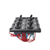 ANHEART  Marine Toggle Switch Back Plastic 6 Gang Control Switch For Yacht Boat  12V