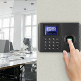 DC 5V Biometric Fingerprint Time Attendance Recorder Time Clock Access Control System Fingerprint Recognition Device Scanner