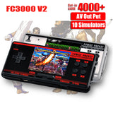 FC3000 V2 Retro Handheld Video Game Console Built-in 4000+ Classic Games Portable Console Support 10 Formats Game AV Out Put