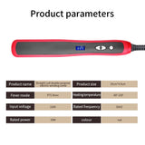 Electric Hair Straightener Hot Comb Flat Iron Multifunctional Hairstyles and Tools LCD Display Digital Straightening Brush Care