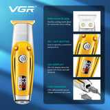 Full Metal Professional Body Hair Trimmer For Men Beard Stubble Hair Clipper Electric Edge Hair Cutter Machine Rechargeable