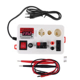 LED Quick Test Light Box Voltage Power Tester for E27 B22 E14 Lamp Bulb w Buzzer