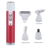 7 IN 1 Waterproof Multi-Part Trim Smooth and Painless Lady Electric Shaver Epilator Fine Eyebrows Washing Instrument with box