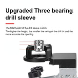Woodworking Hole Drilling Guide Locator 35mm Hinge Boring Jig with Fixture Aluminum Plastic Hole Opener Template Door Cabinets