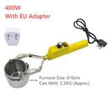 300W 400W 500W Electric Adjustable Melting Furnace Plate Casting Heads Lead Tin Indium Melt Soldering Tool Metal Solder Furnaces