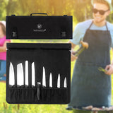 New Multi-function Chef Knife Bag Nylon Roll Bag with 8 Pocket for Kitchen Accessories Portable Knifes Case Holder Custom
