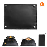TOMSHOO Under Grill Mat Fire Pit Deck Patio Ember Mat Fireproof Mat Grill Pad for Camping Gas Stove Outdoor Wood Stove BBQ Grill