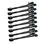 8Pc PCI-E 6 Pin to Dual PCIe 8 Pin (6+2) Image Card PCI Express Power Adapter GPU VGA Y-Splitter Extension Cable