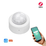 Wifi Motion Sensor Alarm Smart Human Body Induction PIR Sensor 16.4Ft 120-degree Detection Range APP Control Real-time Monitor