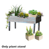 Garden Vintage Plant Stand Free Standing Wooden Holder Display Indoor Props Shelf Balcony Living Room Multifunction Storage Rack