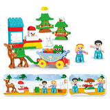 46Pcs Christmas  Large Particles Building Blocks City Tree Family DIY Christmas Bricks  Toys For Children Xmas Gifts New Year