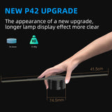 P42 3D Hologram Projector Advertising Display Fan Wall-mounted Player 3D Naked Eye 1024*800 Photo Video Fan 244pcs LED Light